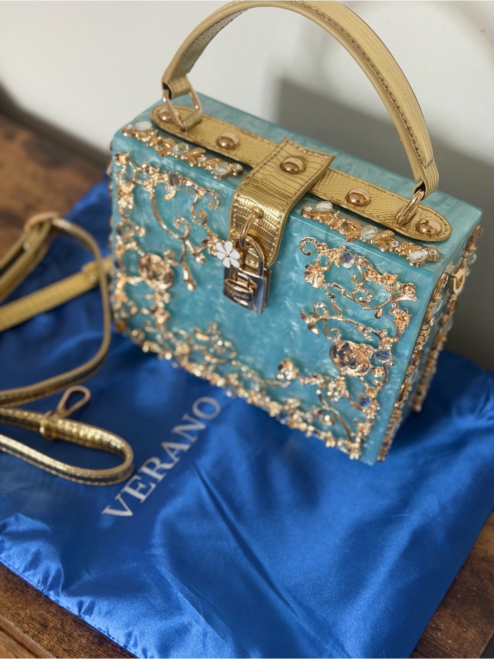 New Verano Hill Acrylic Box Handbag